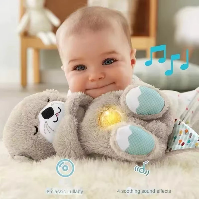 NUTRIA DE PELUCHE CON SONIDO Y LUZ
